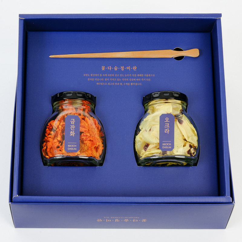 꽃다숨,덖음수제꽃차3종 패키지 선물세트