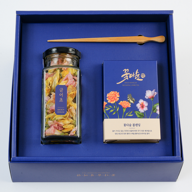 꽃다숨,덖음수제꽃차3종 패키지 선물세트