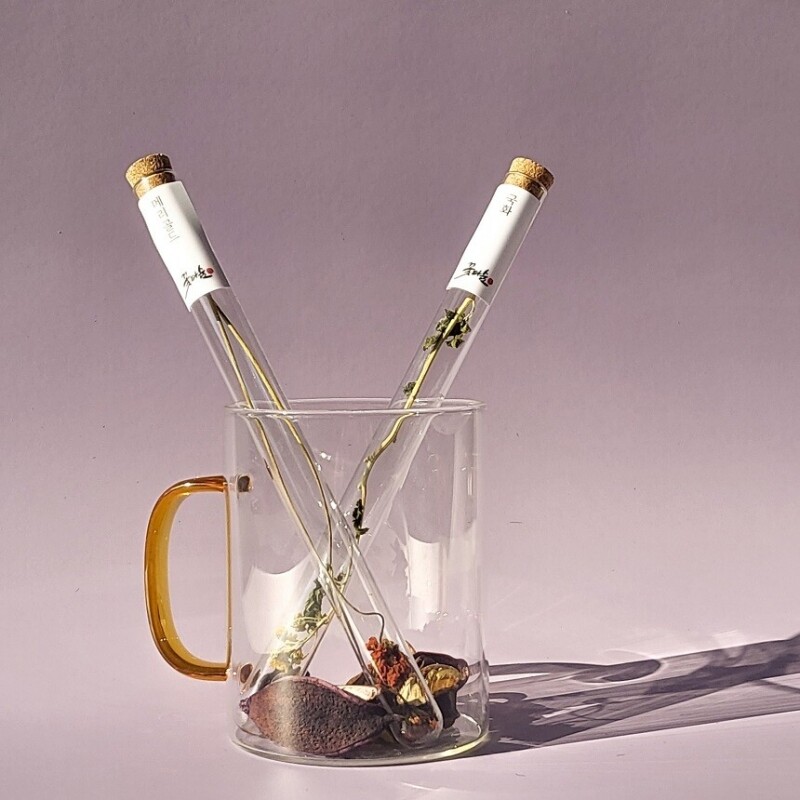 꽃다숨,캐모마일블랜딩&스틱꽃차세트