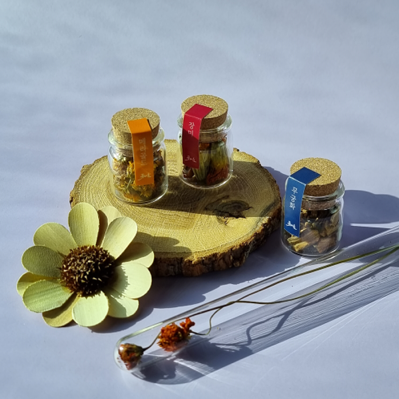 꽃다숨,미니꽃차3종세트