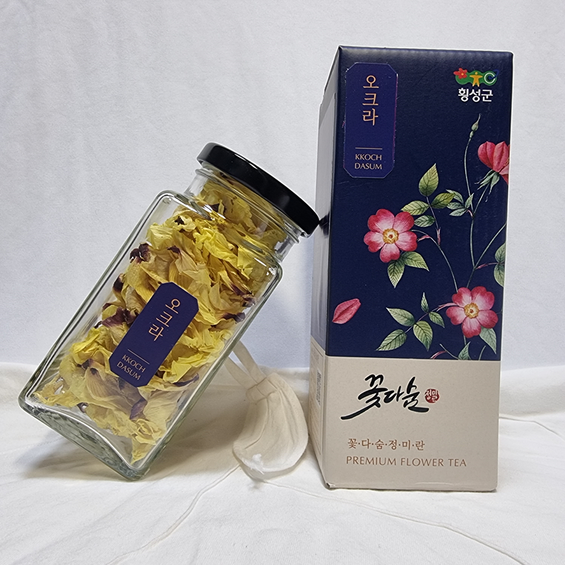 꽃다숨,꽃다숨 오크라꽃차 청정지역 강원도횡성 수제꽃차